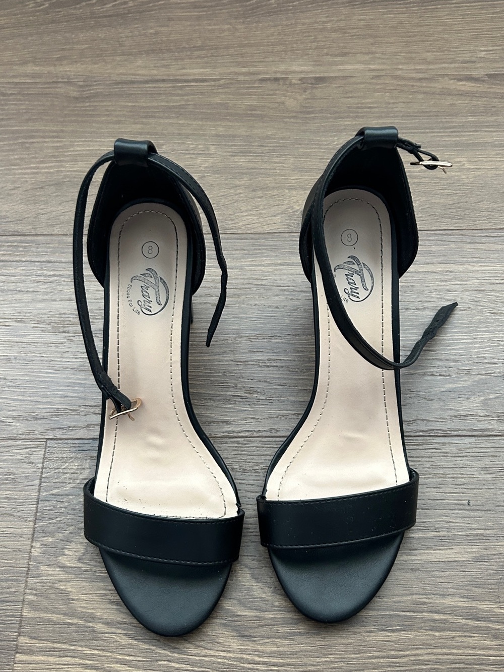Black Ankle-Strap Women's Sandals